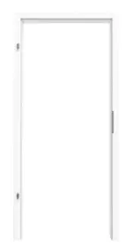 Frontansicht von Zarge für Schallschutztüren Esche Weiß Lamikor mit runder Kante - Kilsgaard