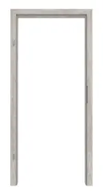 Frontansicht von Zarge für Schallschutztüren Eiche Sepia Lamikor mit runder Kante - Kilsgaard