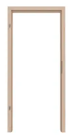 Frontansicht von Zarge für Wohnungseingangstüren Nova Ahorn Lamikor mit runder Kante - Kilsgaard