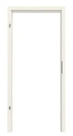 Frontansicht von Zarge für Schallschutztüren Weiß lackiert Lamikor mit runder Kante - Kilsgaard