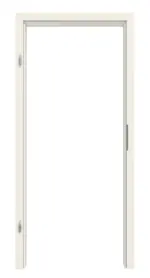 Frontansicht von Zarge Reinweiß RAL 9010 Lack mit eckiger Kante - Hörmann