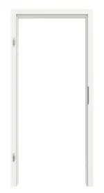 Frontansicht von Zarge Verkehrsweiß RAL 9016 Lack mit eckiger Kante - Hörmann