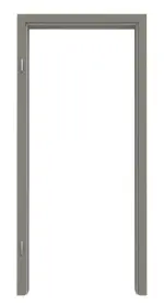 Frontansicht von Zarge Ultramatt Staubgrau Concepto mit runder Kante - Hörmann