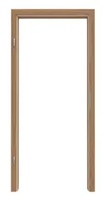 Frontansicht von Zarge Eiche Echtholzfurniert eckige Kante VZ-6