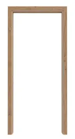 Frontansicht von Zarge Eiche europ. Echtholzfurniert eckige Kante VZ-6 Schallschutztüren