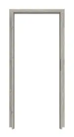 Frontansicht von CLASSEN Zarge Arcus Eiche Gessato 3D Look