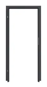 Frontansicht von CLASSEN Zarge Arcus Graphit RAL 7024 CPL