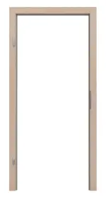 Frontansicht von JELD-WEN Blendrahmen Nova Ahorn DuriTop CPL