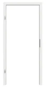 Frontansicht von GARANT Blendrahmen Matt Weißlack 9016 G-TEC mit runder Kante