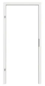 Frontansicht von GARANT Blendrahmen für Wohnungseingangstüren Matt Weißlack 9016 G-TEC mit runder Kante