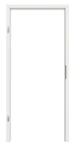 Frontansicht von GARANT Blockrahmen Matt Weißlack 9016 G-TEC mit runder Kante