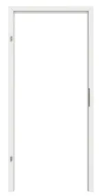 Frontansicht von GARANT Blockrahmen für Rauchschutztüren Matt Weißlack 9016 G-TEC mit runder Kante