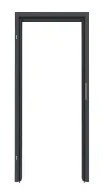 Frontansicht von CLASSEN Zarge Cmok Graphit RAL 7024 CPL