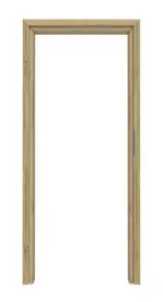 Frontansicht von CLASSEN Zarge Cmok Riviera Eiche 3D Look