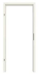 Frontansicht von GARANT Zarge für Objektinnentüren Weißlack 9010 mit eckiger Kante