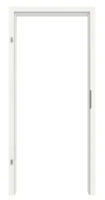 Frontansicht von GARANT Zarge für Objektinnentüren Weißlack 9016 GHK08 mit eckiger Kante