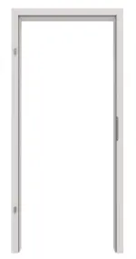 Frontansicht von GARANT Zarge für Objektinnentüren U12188SD Lichtgrau GHK08 mit eckiger Kante