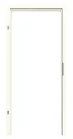 Frontansicht von GARANT Zarge für Objektinnentüren W980ST15 Platinweiß GHK08 mit eckiger Kante