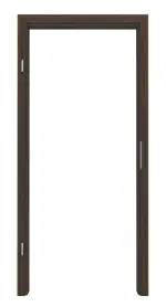 Frontansicht von LEBO Zarge Räuchereiche Matt Echtholzfurniert mit eckiger Kante 