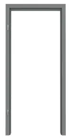 Frontansicht von WESTAG Zarge Basalt A 421 GetaLit HPL mit eckiger Kante