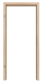 Frontansicht von WESTAG Zarge für Energiespartüren Eiche Eleganzia Ei 342 PortaLit CPL mit eckiger Kante