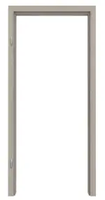 Frontansicht von WESTAG Zarge Sala Eiche Ei 443 PortaLit CPL mit eckiger Kante