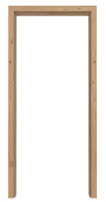 Frontansicht von WESTAG Zarge für Rauchschutztüren Artis Eiche Ei 793 Portalit CPL mit eckiger Kante