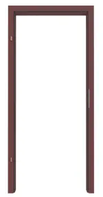Frontansicht von WESTAG Zarge für Feuchtraumtüren Rosso Jaipur FX 0751 FENIX NTM