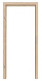 Frontansicht der Zarge von WESTAG Innentür-Set Eiche Eleganzia Ei 342 PortaLit CPL mit Zarge und Drücker