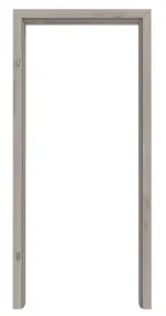 Frontansicht von WESTAG Zarge für Energiespartüren Sala Eiche Ei 443 PortaLit CPL mit runder Kante