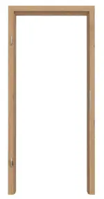 Frontansicht der Zarge von WESTAG Innentür-Set Artis Eiche Ei 793 PortaLit CPL mit Zarge und Drücker