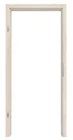 Frontansicht der Zarge von WESTAG Innentür-Set Nussbaum Embla NU 324 PortaLit CPL mit Zarge und Drücker