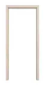 Frontansicht von CLASSEN Zarge Hybrid für Wohnungseingangstüren Akazie hell CPL 