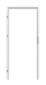 Frontansicht von CLASSEN Zarge Hybrid für Wohnungseingangstüren Weiß RAL 9003 Stahl 