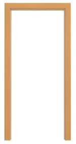 Frontansicht von TEUTO IT-B2 Zarge Buche CPL mit runder Kante