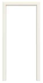 Frontansicht von TEUTO IT-B2 Zarge Weißlack CPL mit runder Kante