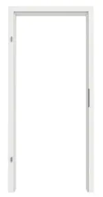 Frontansicht von GARANT Zarge für Schallschutztüren Matt Weißlack 9016 G-TEC mit kleiner Rundkante
