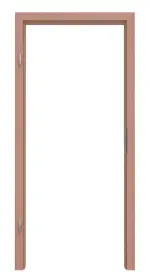 Frontansicht von Massivholzzarge Buche mit Gehrung Profil A