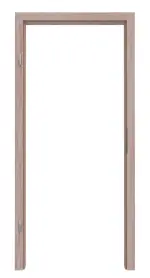 Frontansicht von Massivholzzarge Fichte astarm mit Gehrung Profil A