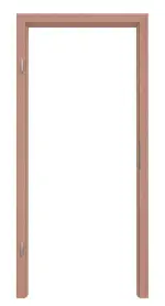 Frontansicht von Massivholzzarge Buche profiliert Profil B