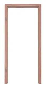 Frontansicht von Massivholzzarge Lärche profiliert Profil B