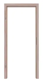 Frontansicht von Massivholzzarge Fichte astarm ohne Gehrung Profil C