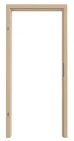 Frontansicht von GARANT Zarge für Objektinnentüren Authentic Achat CePaL mit runder Kante