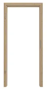 Frontansicht von GARANT Zarge für Objektinnentüren Authentic Risseiche CePaL mit runder Kante