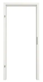 Frontansicht von GARANT Zarge für Objektinnentüren Weiß Struktur Premium CePaL mit runder Kante