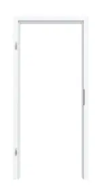 Frontansicht von CLASSEN Zarge Weiß Struktur CPL mit abgerundeter Kante