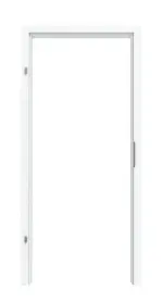 Frontansicht der Zarge von CLASSEN Wohnungseingangstür-Set Weiß Struktur CPL 4.1 mit Zarge und Beschlag