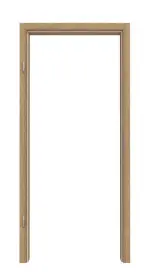 Frontansicht von CLASSEN Zarge Hickory Eiche CPL mit abgerundeter Kante