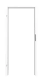 Frontansicht von Zarge Arktisches Weiß Dekorfolie mit abgerundeter Kante