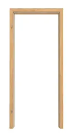 Frontansicht von CLASSEN Zarge Eiche geölt 3D Look mit abgerundeter Kante